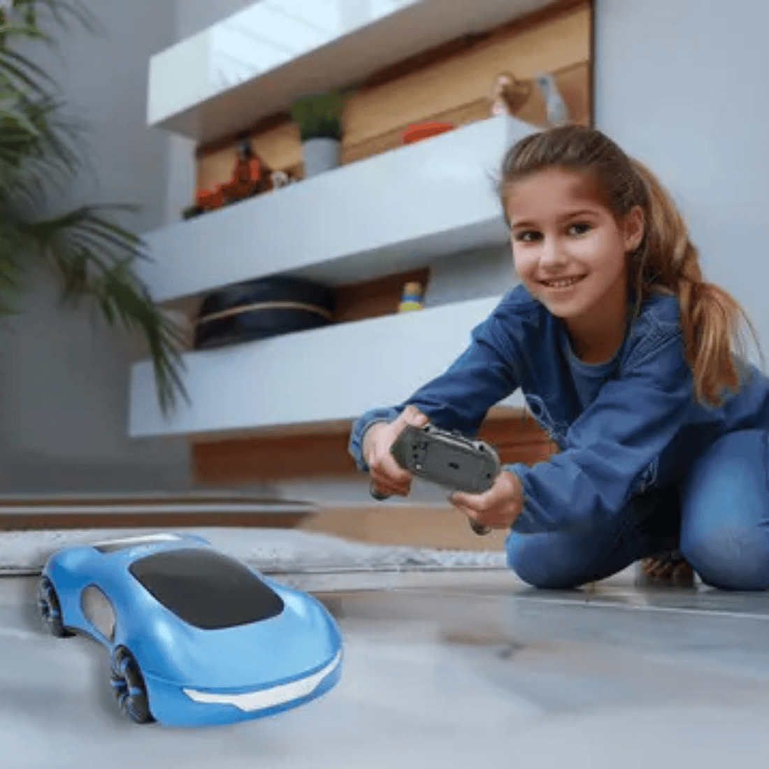 Lexibook RC65 Crosslander Phantom Rechargeable and Programmable Remote Control Car with Lights, Sounds & Smoking Effects