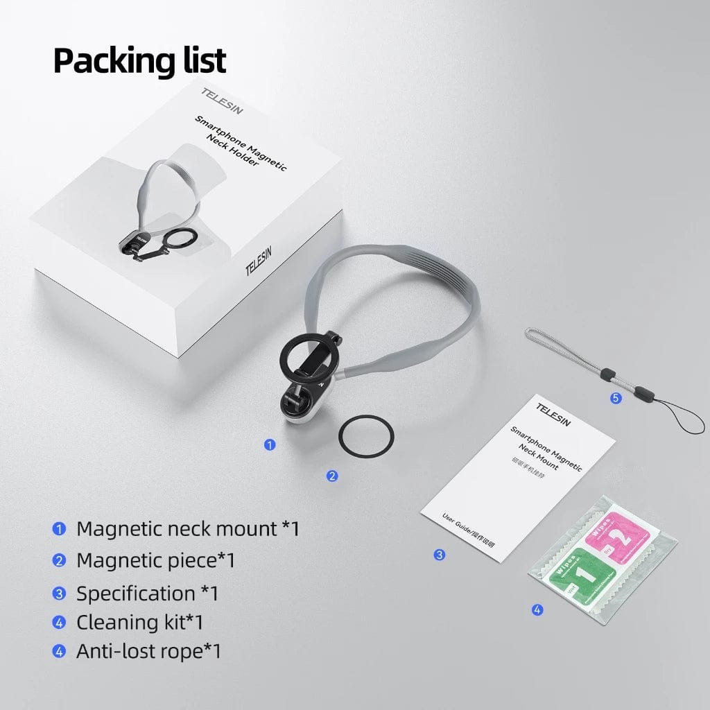 Telesin Magnetic Neck Mount for Phones