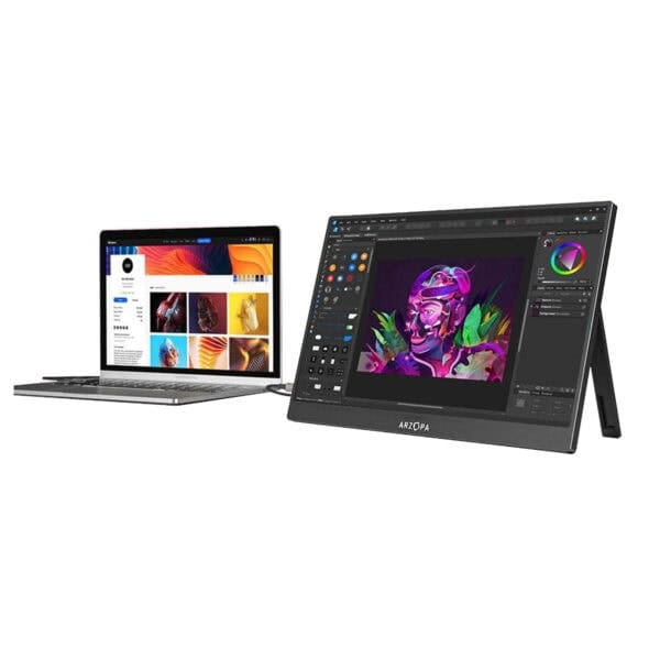 Arzopa A1T 15.6 inch 60Hz Full HD IPS Type C Portable Touchscreen Monitor