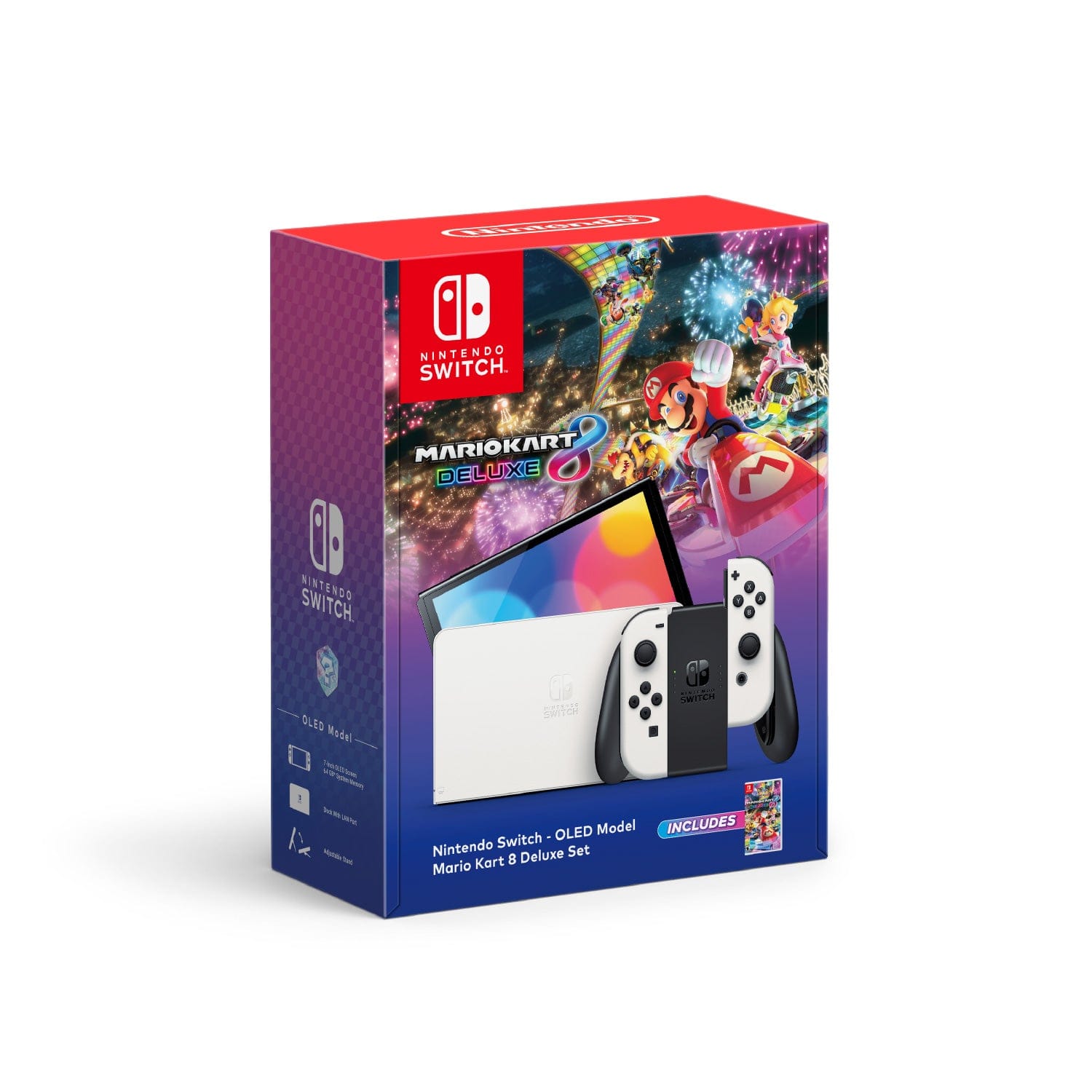 Nintendo Switch Console (OLED Model) Mario Kart 8 Deluxe Bundle