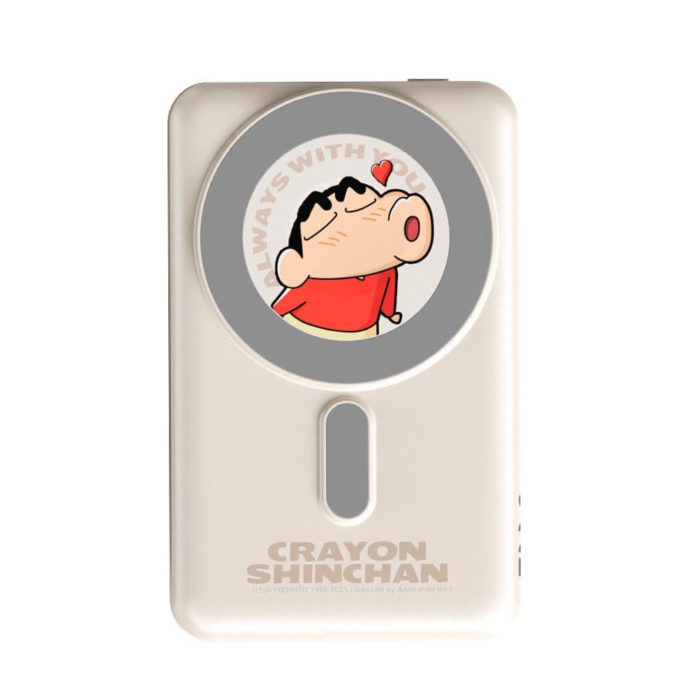 ROCK Crayon Shinchan P50 5in1 PD20W Magnetic Holder Fast Charging Power Bank with Cables (10000mAh)