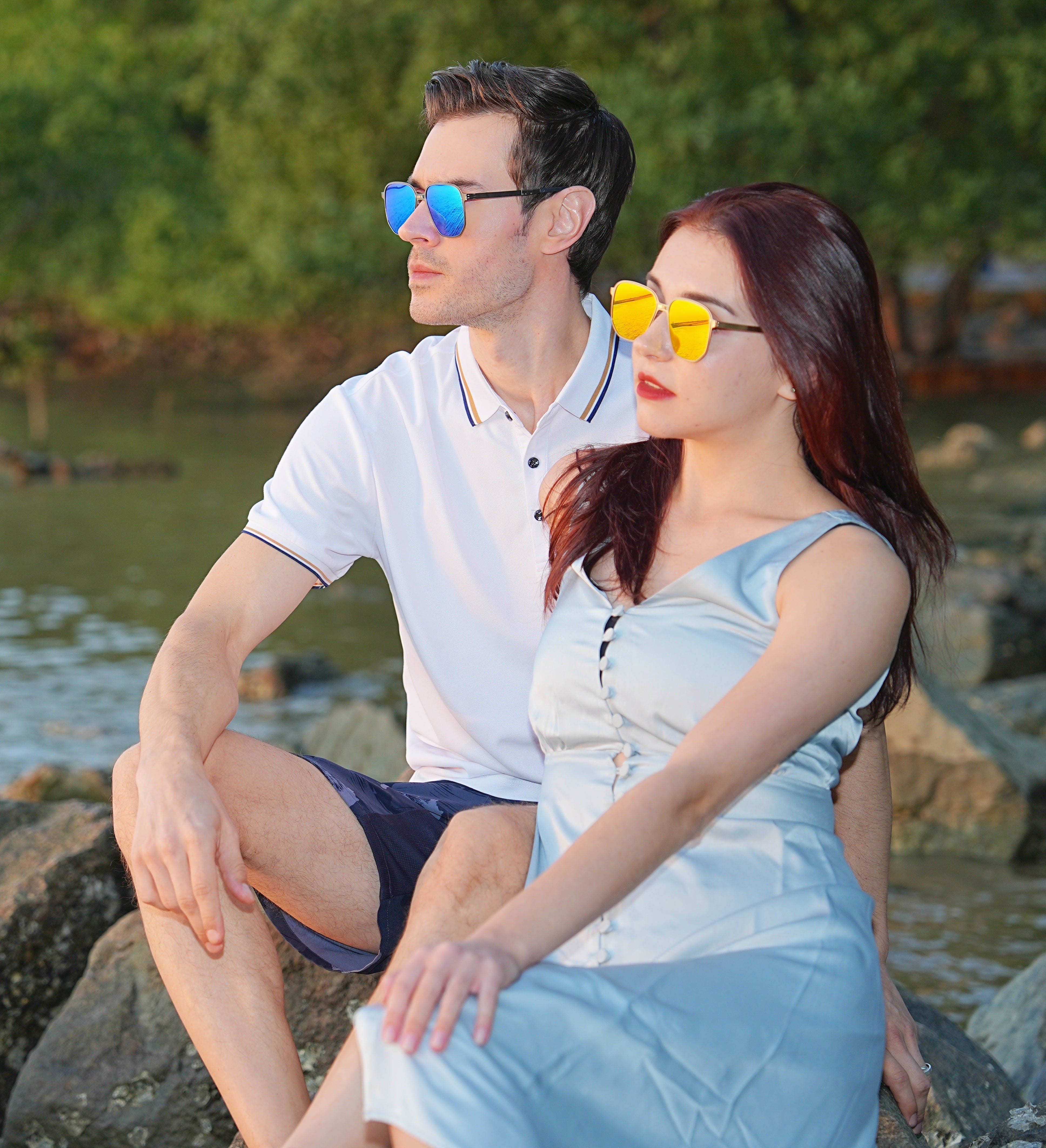 Feliztrip TR-G528X Foldable Sunglasses (Mirror Finish)