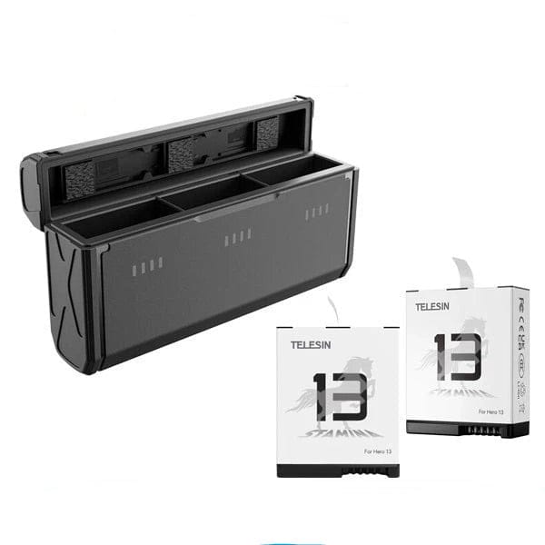 Telesin GoPro Hero 13 Charger Box With 2pcs Stamina Battery