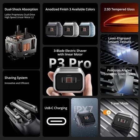 Laifen P3 Pro Rechargeable Electric Shaver