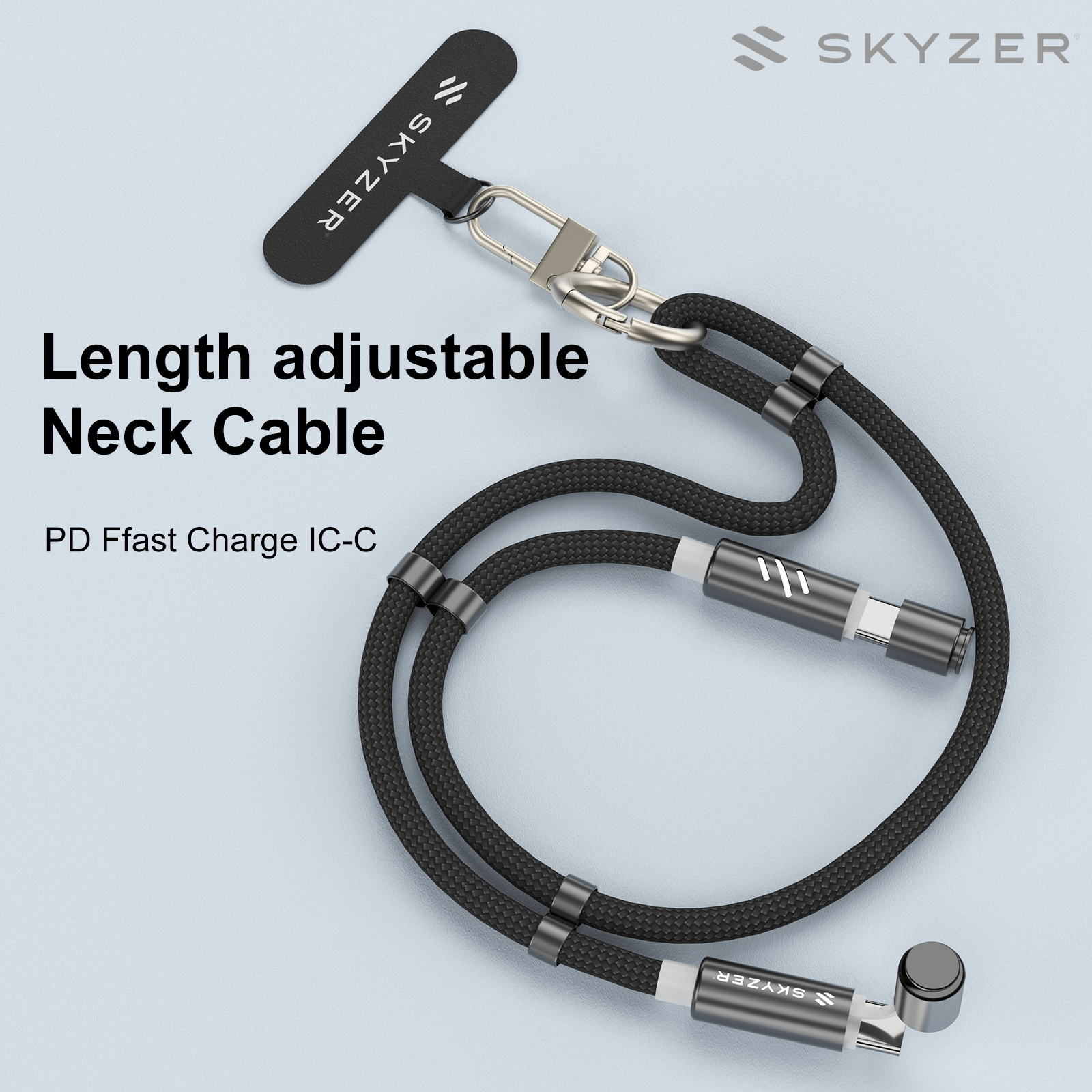 Skyzer CC800 Lanyard Charging Cable 60W 1.5M