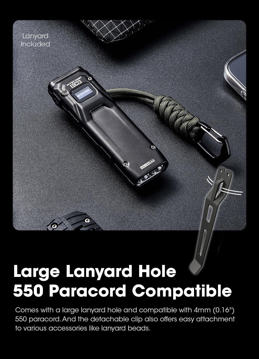 Nitecore EDC23 2500 Lumens USB-C Rechargeable Ultra-Slim EDC Flashlight