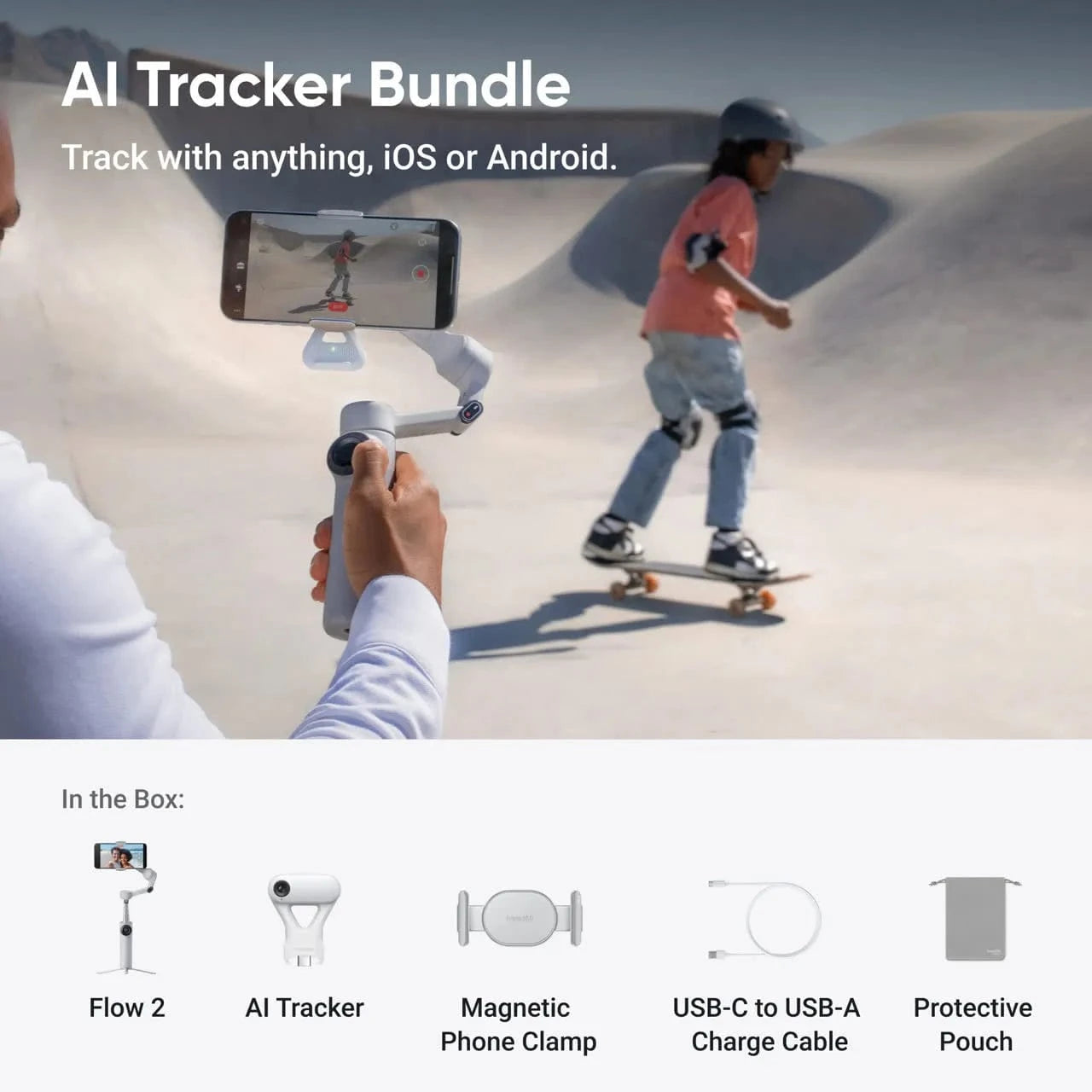 Insta360 Flow 2 Gimbal Stabilizer for Smartphone