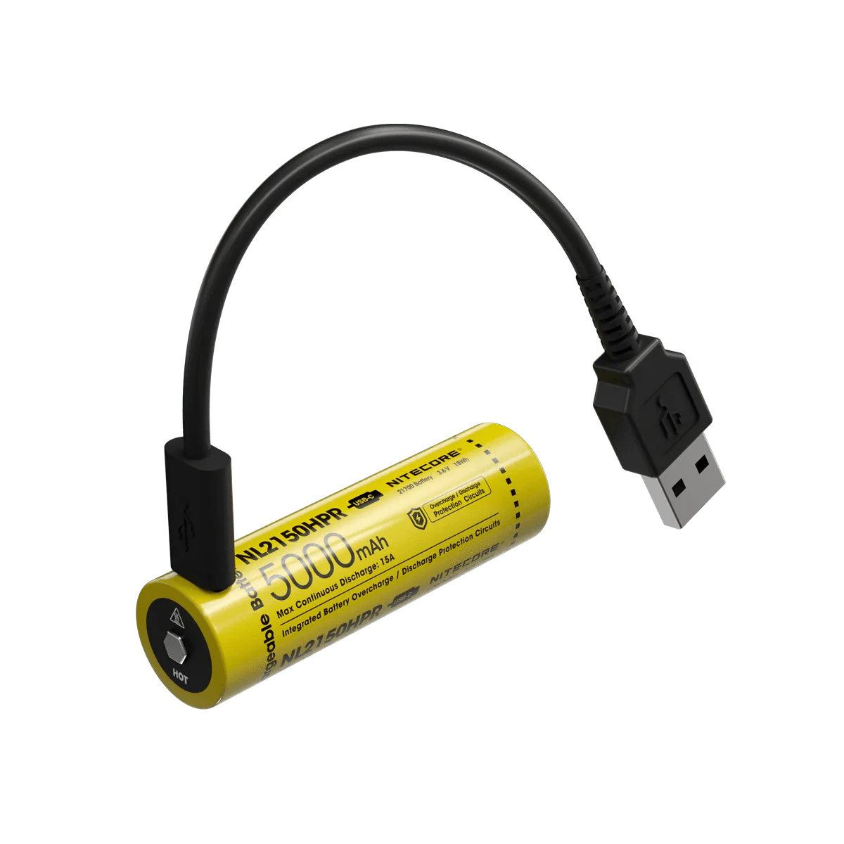 Nitecore NL2150HPR 5000mAh USB-C Rechargeable 21700 Battery
