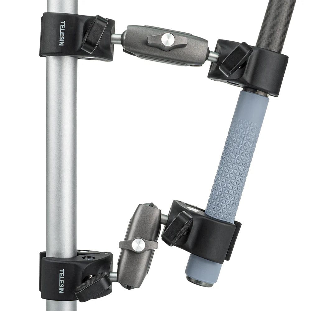 Telesin Double-headed Crab Clamp Bike/Moto Pipe Clamp