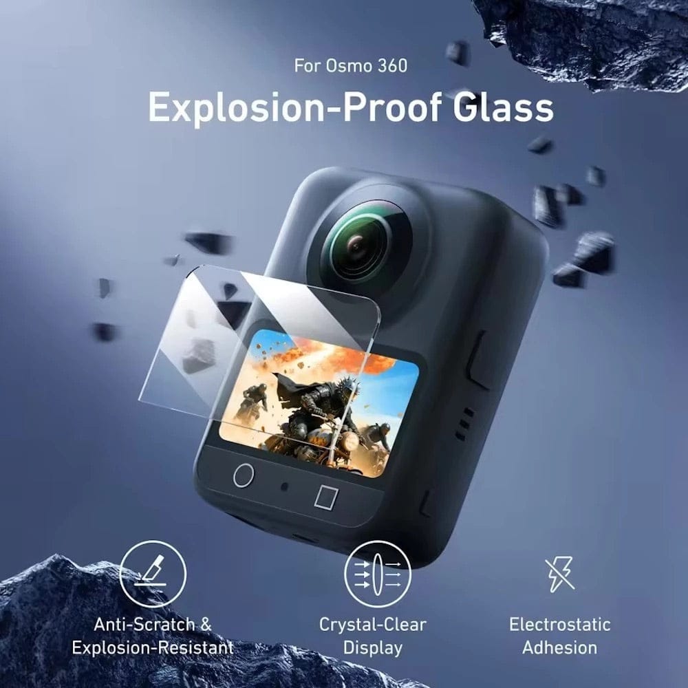Telesin Tempered Glass Screen Protector for DJI Osmo 360
