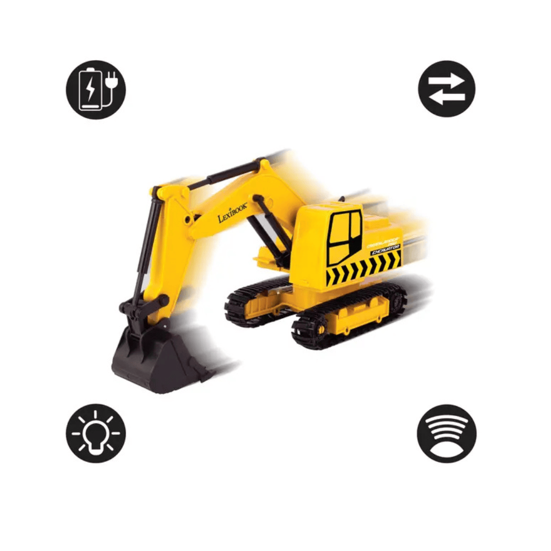 Lexibook RCP30 Crosslander Pro Remote Control Excavator with Reticulated Arm