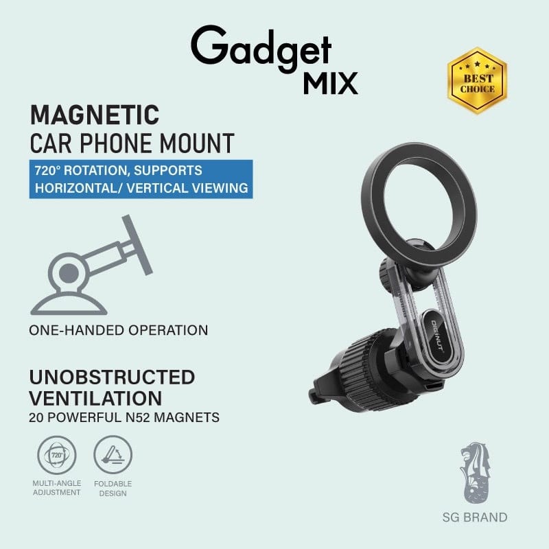 Gadget Mix Diginut CH-33 Magnetic Car Phone Mount