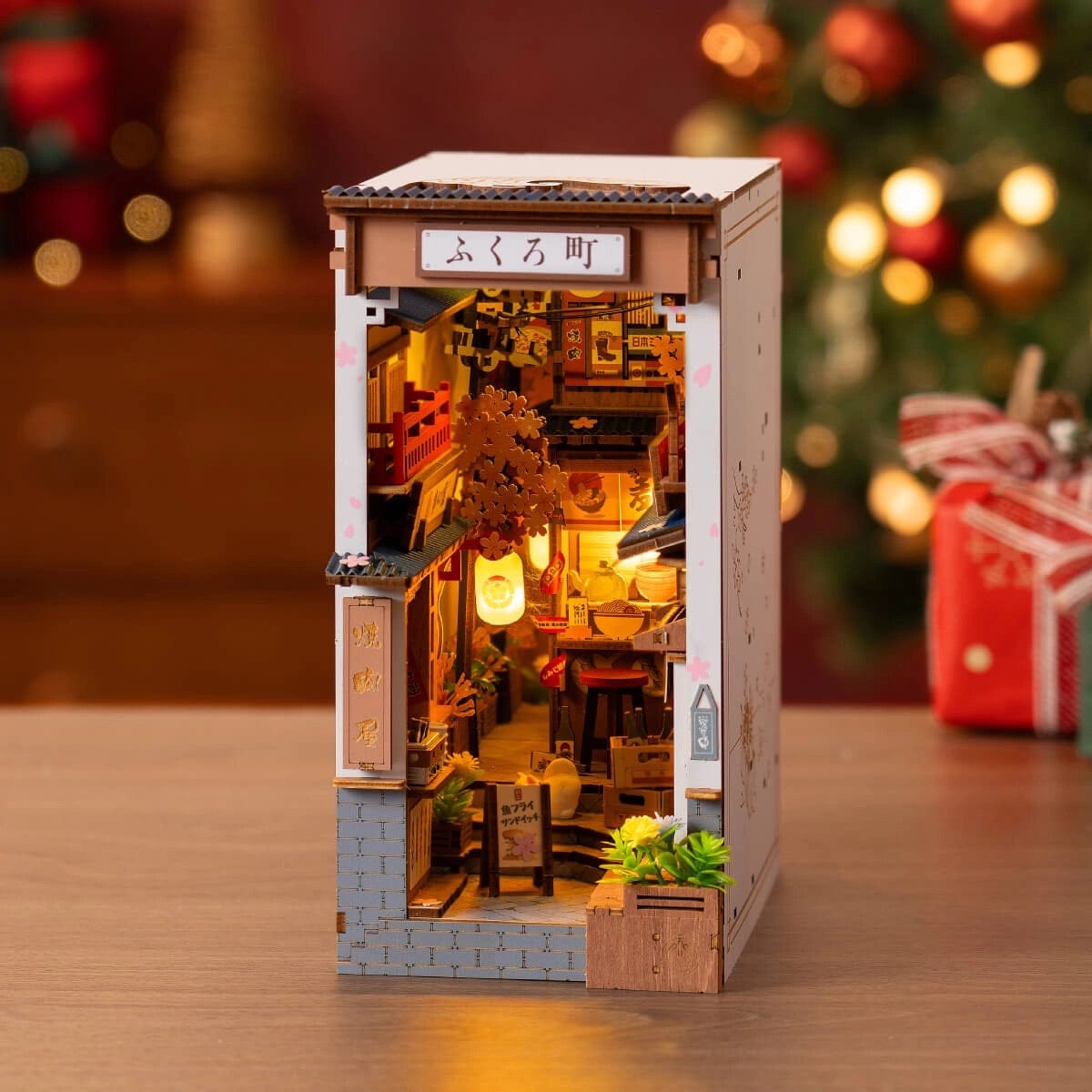 Rolife Book Nook Shelf Insert - Sakura Wine Alley TGB11