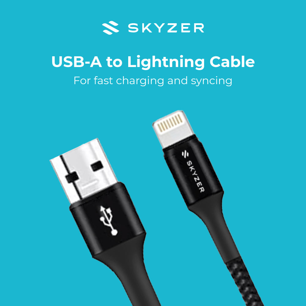 Skyzer Premium Lightning to USB-A Cable 1.2m