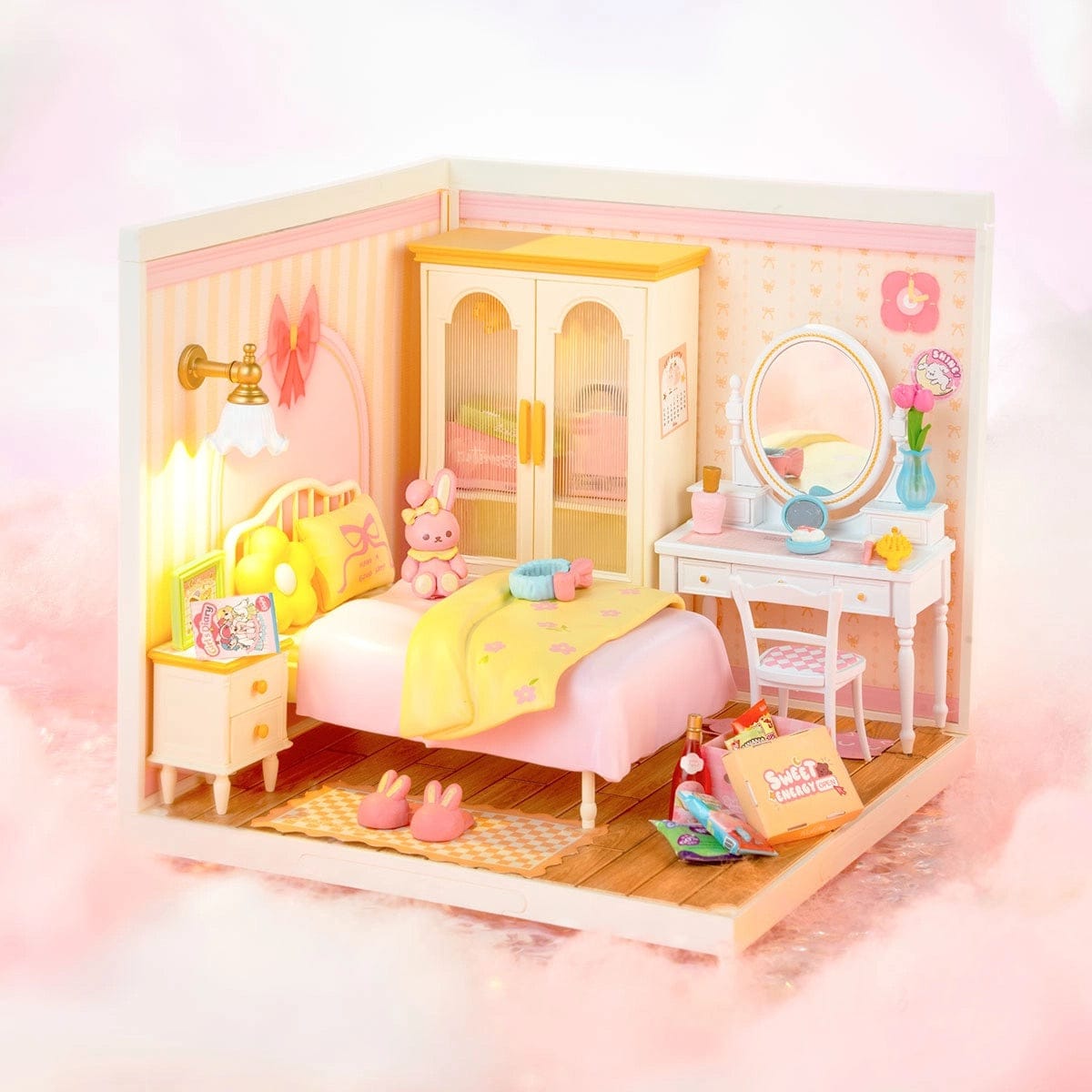 Rolife Super Creator Miniature House - Lovely Pink Bedroom DW016