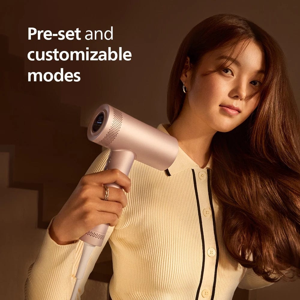 Philips BHD837/03 Hair Dryer 8000 Series with HP8401/00 StraightCare Essential Hair Straightener Bundle Set