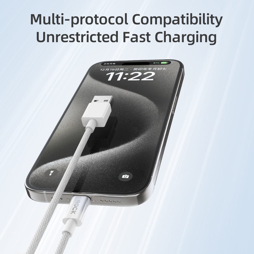 ROCK Z20 USB to Type-C 1M Fast Charging Data Cable
