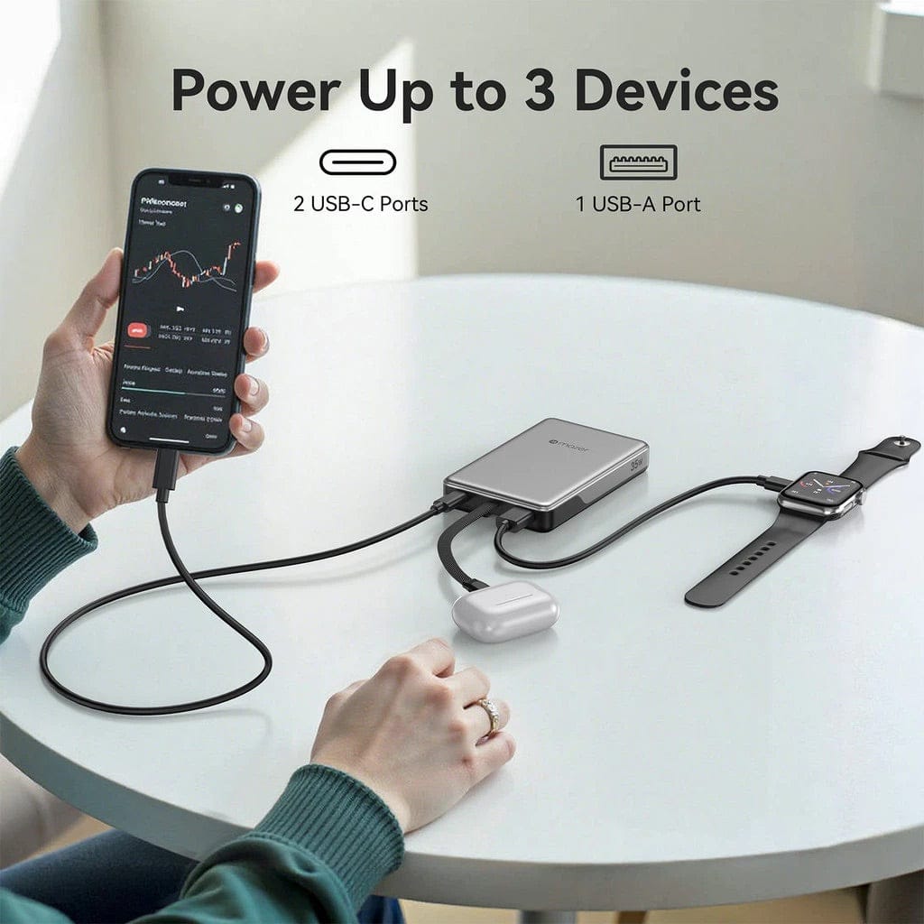 Mazer 10000mAh PD35W Fast Charging Powerbank with Built-in USB-C Cable (CCC Certified)