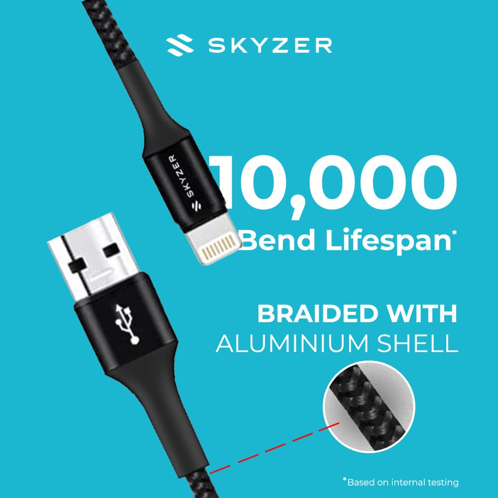 Skyzer Premium Lightning to USB-A Cable 1.2m