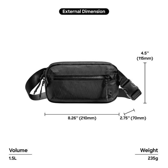 Tomtoc Aviator T35 X-Pac Sling Bag With RFID