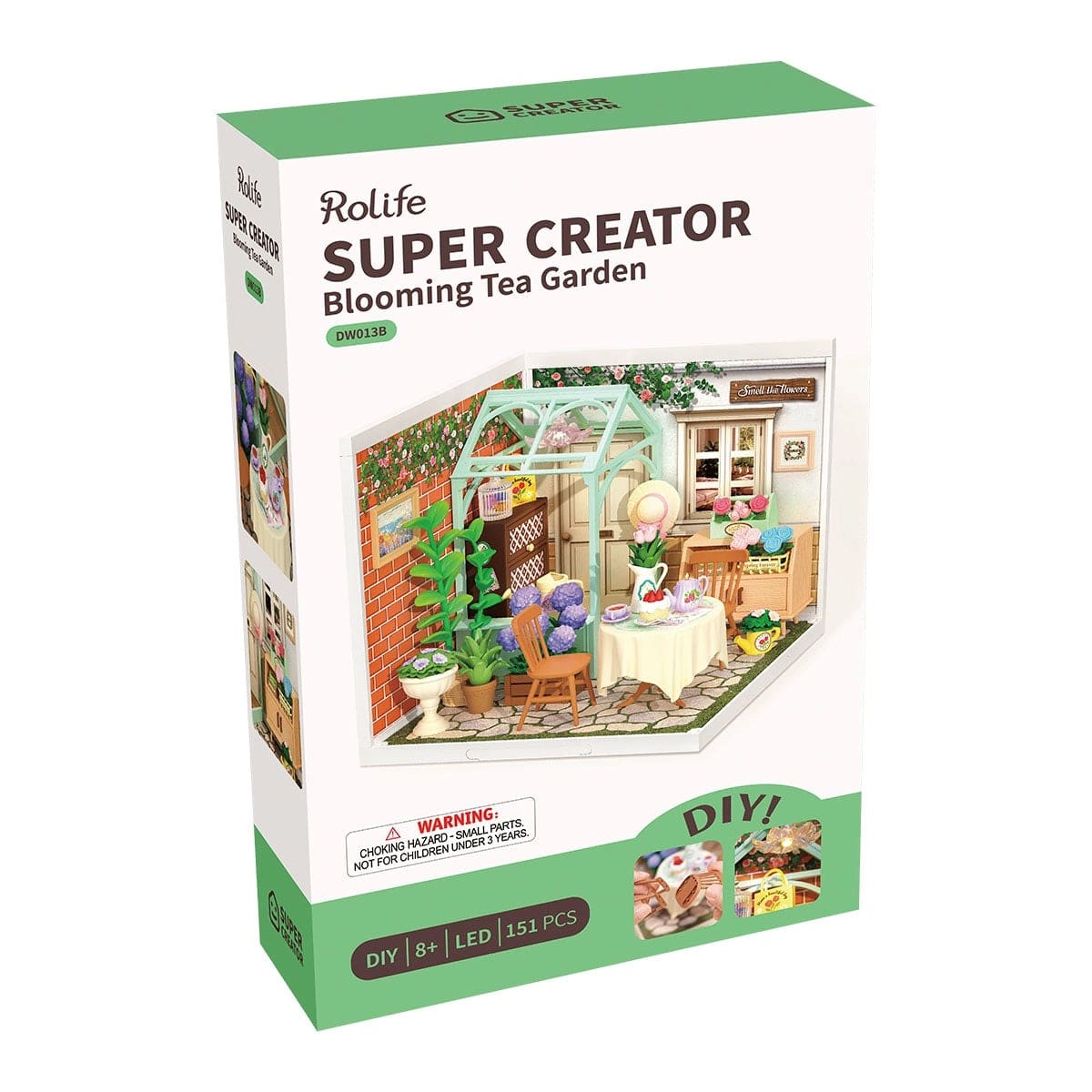 Rolife Blooming Tea Garden Super Creator Miniature House DW013B