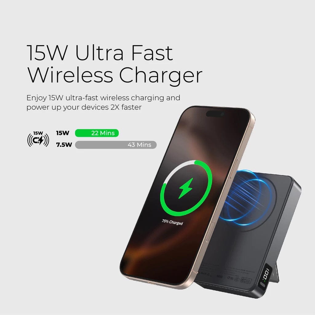 Mazer MagAir20 10,000 mAh 15W PD30W Magnetic Wireless Power Bank (CCC Certified)