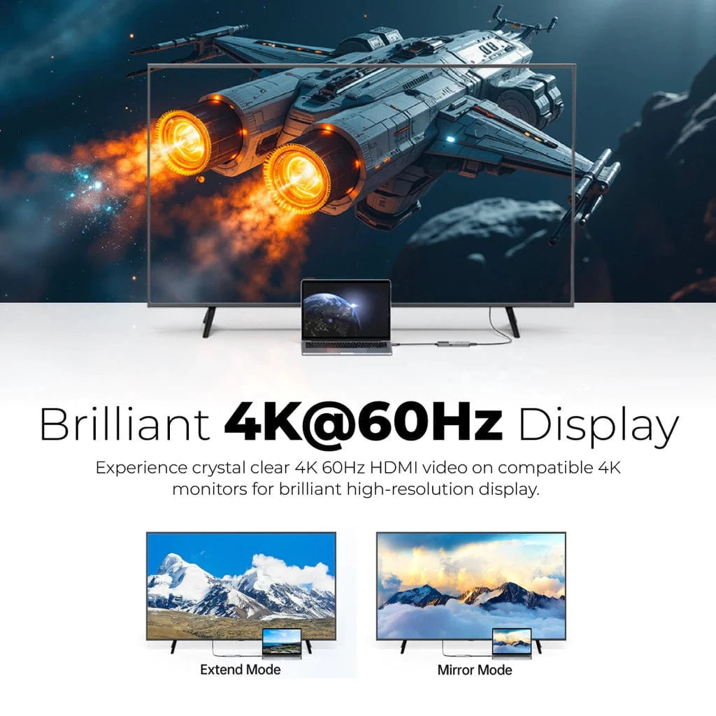 Mazer Infinite Hub Ai USB C Hub 6in1 with Smart Display