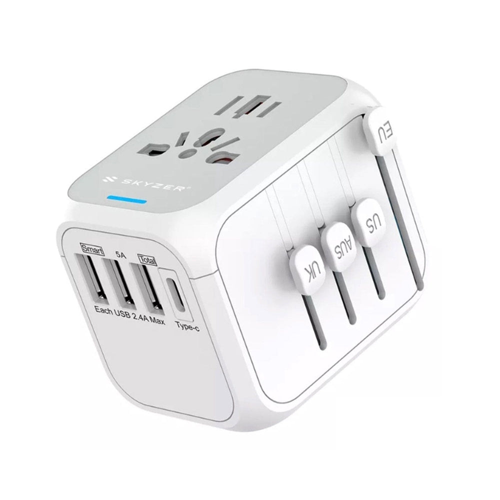 Skyzer PD156 Travel Adapter 3 USB-A 1 USB-C | Metapod SG
