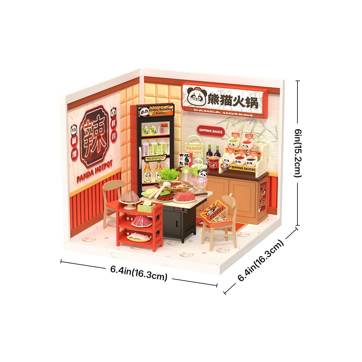 Rolife Super Creator Miniature House - Panda Hot Pot DW020
