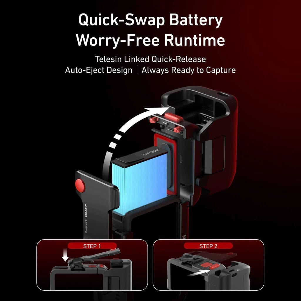 Telesin Street Grip Kit for DJI Action 3/ 4/ 5 Pro