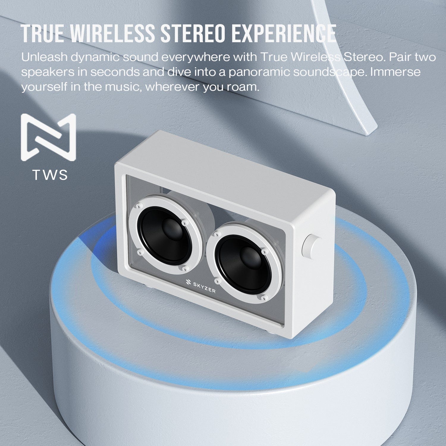 Skyzer Clear Box True Wireless Bluetooth Speaker