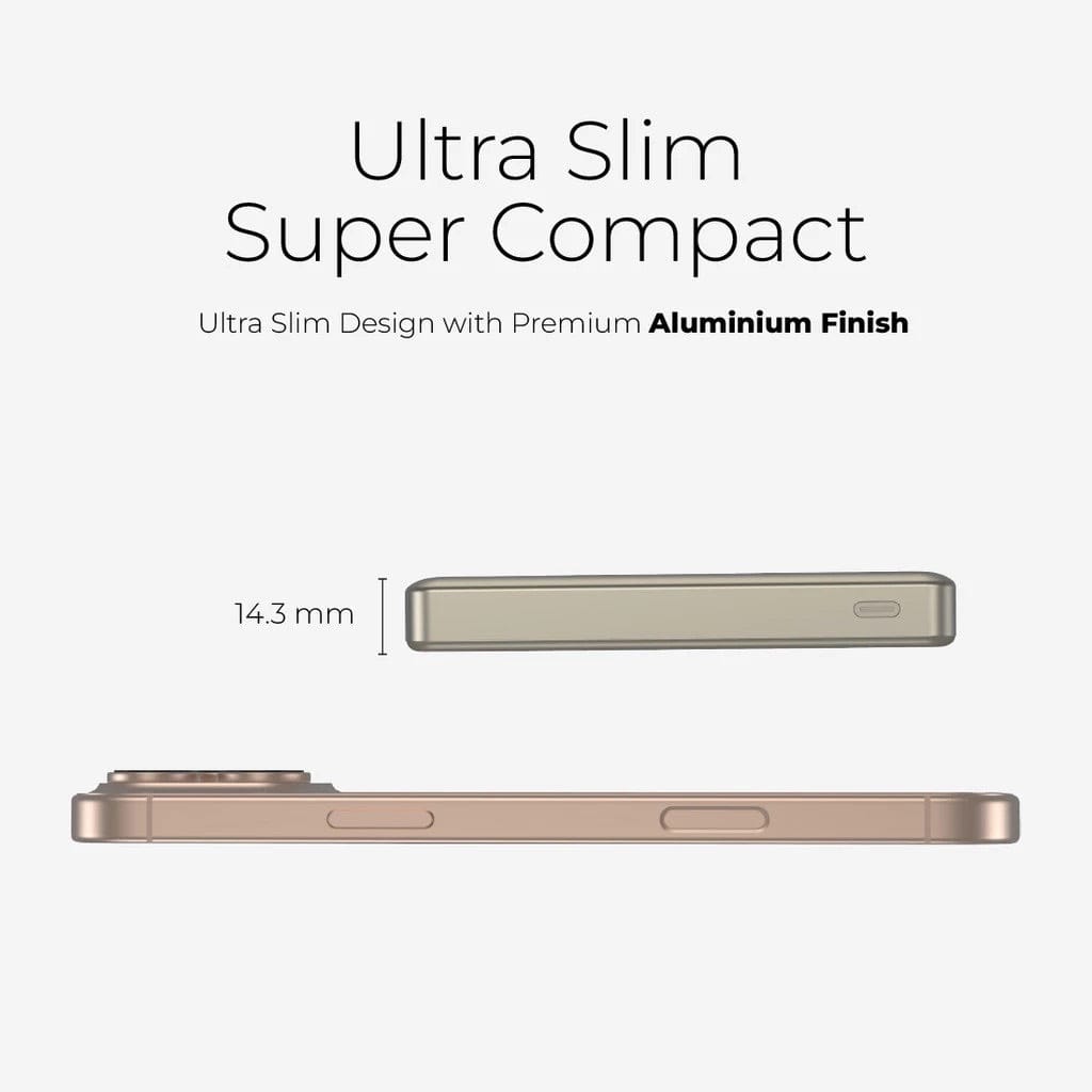 Mazer MagLink70 10,000 mAh Qi2 Certified 15W PD30W Magnetic Wireless Power Bank with Built in USB-C Cable (CCC Certified)