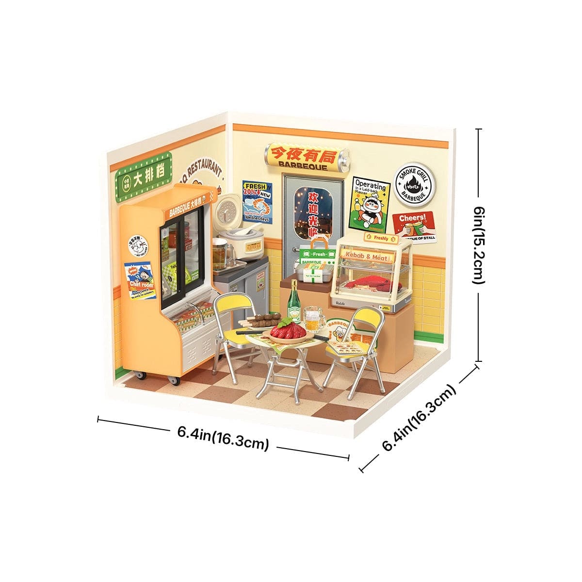 Rolife Super Creator Miniature House - Night Out Food Stall DW022