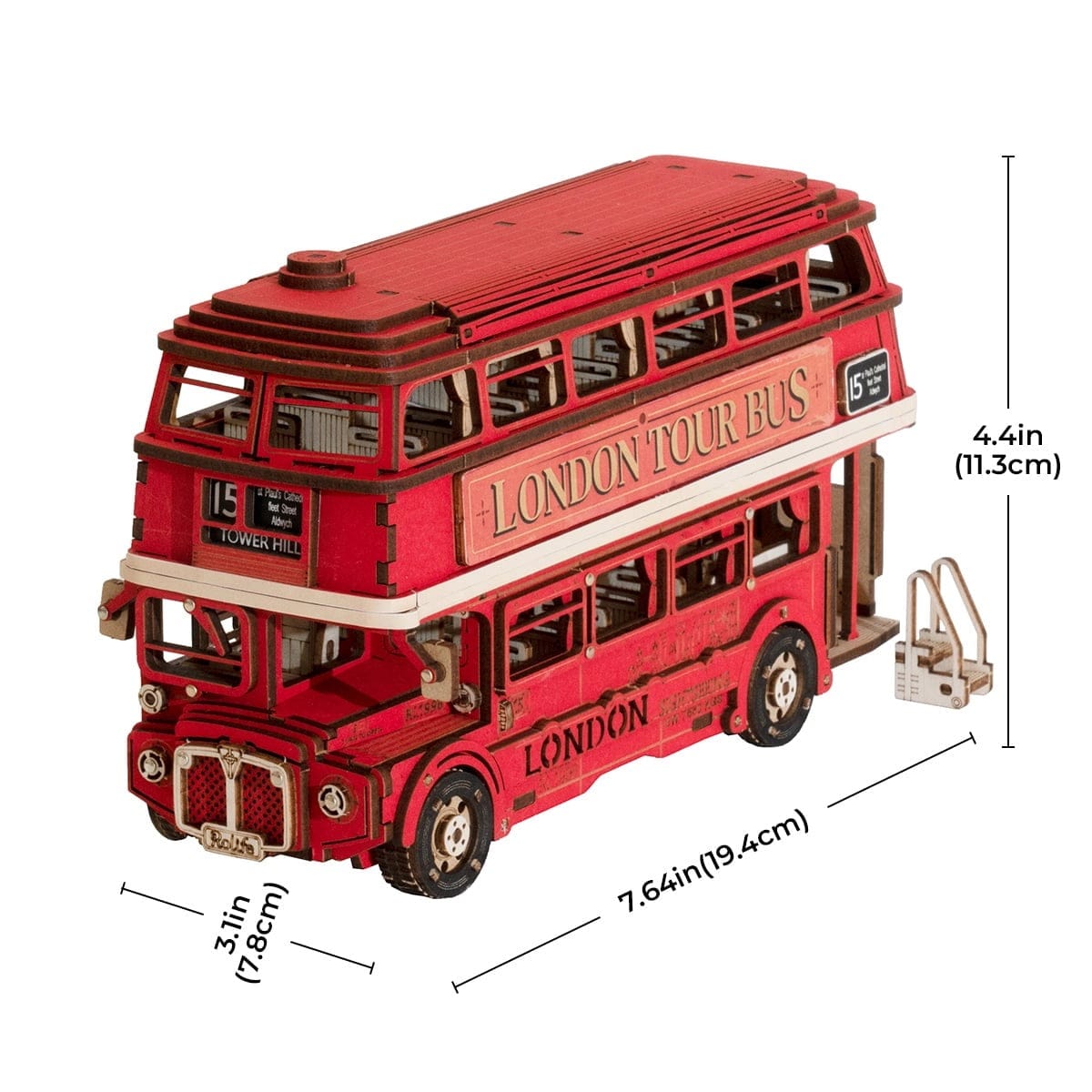 Rolife 3D Wooden Puzzle- London Bus TGM02