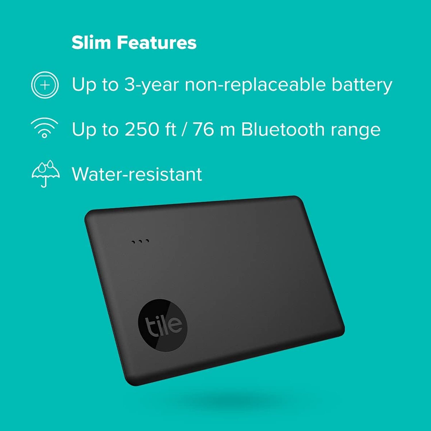 Tile Slim Bluetooth Key Tracker & Finder Ideal for Wallets & Narrow Spaces