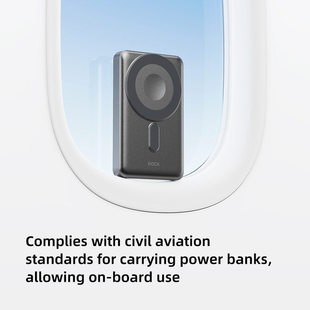 ROCK P50 5in1 PD20W Magnetic Holder Fast Charging Power Bank with Cables (10000mAh)