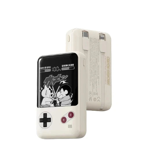 ROCK Crayon Shinchan P95 PD 22.5W Fast Charging Power Bank with Built-in Cables (10000mAh)