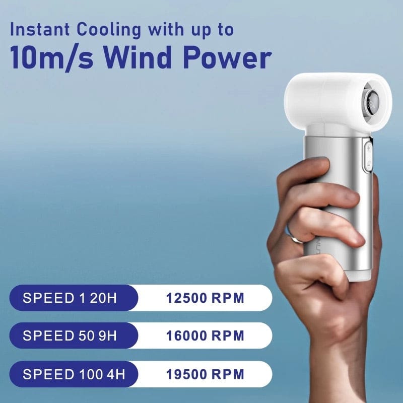 Gadget Mix Diginut CL-83 Metal High-Speed Handheld Fan With Digital Display