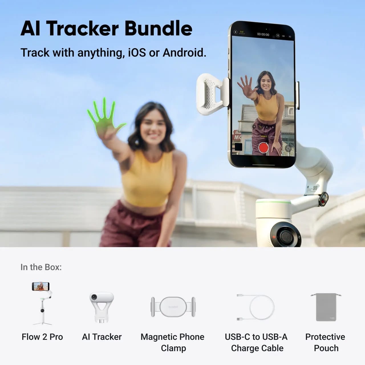 Insta360 Flow 2 Pro - Ultimate AI Tracking Stabilizer