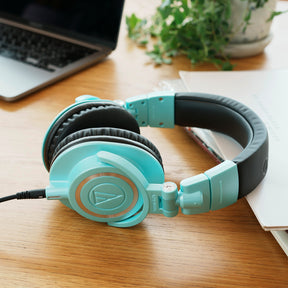 Audio-Technica ATH-M50x Over-Ear Headphones Ice Blue Limited Edition