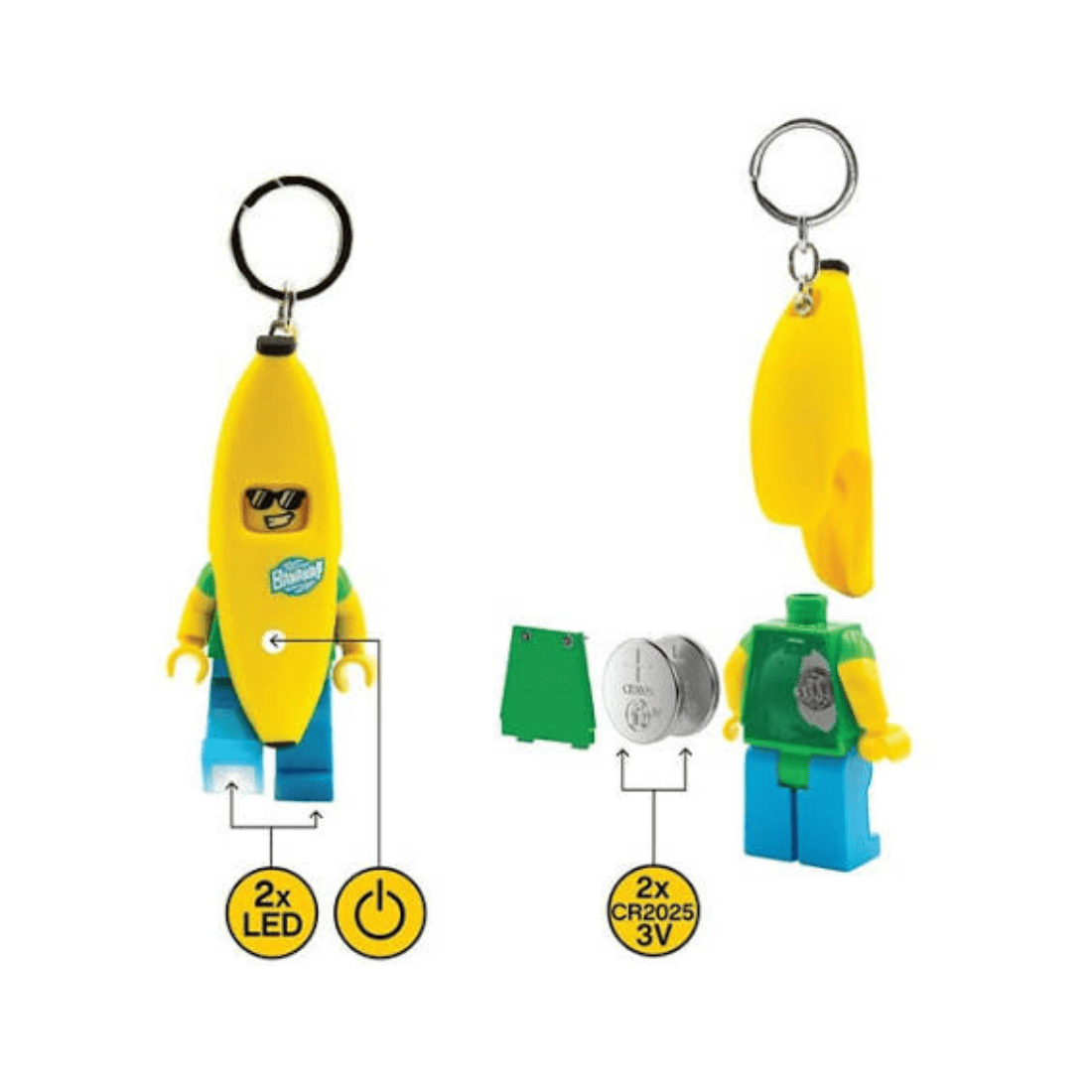 LEGO Iconic Banana Guy Keychain Light