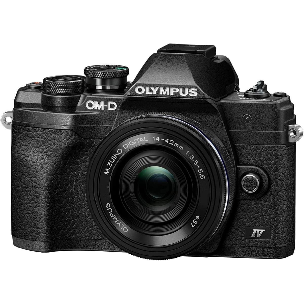 Olympus OM-D E-M10 Mark IV Black/Silver Body with M.Zuiko Digital ED 14-42mm F3.5-5.6 EZ