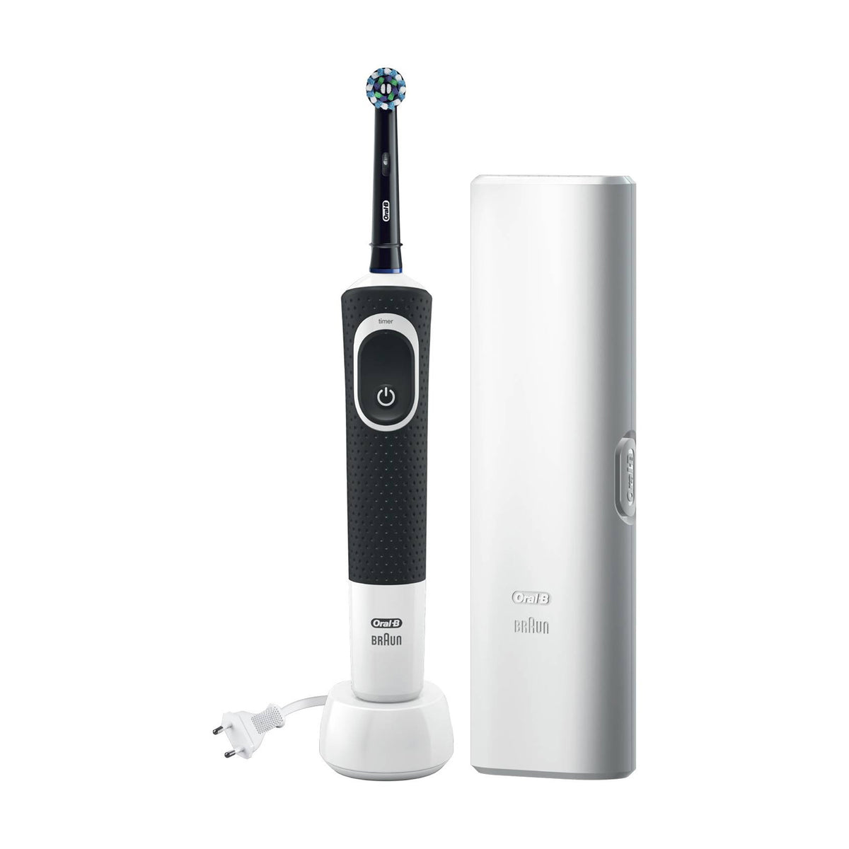 Braun Oral-B Pro 100 Cross Action Electric Toothbrush with Travel Case