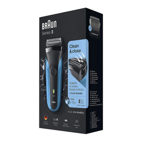 Braun Series 3 310s Electric Shaver for Men - Rechargeable Wet & Dry Electric Razor with 3 Flex Head