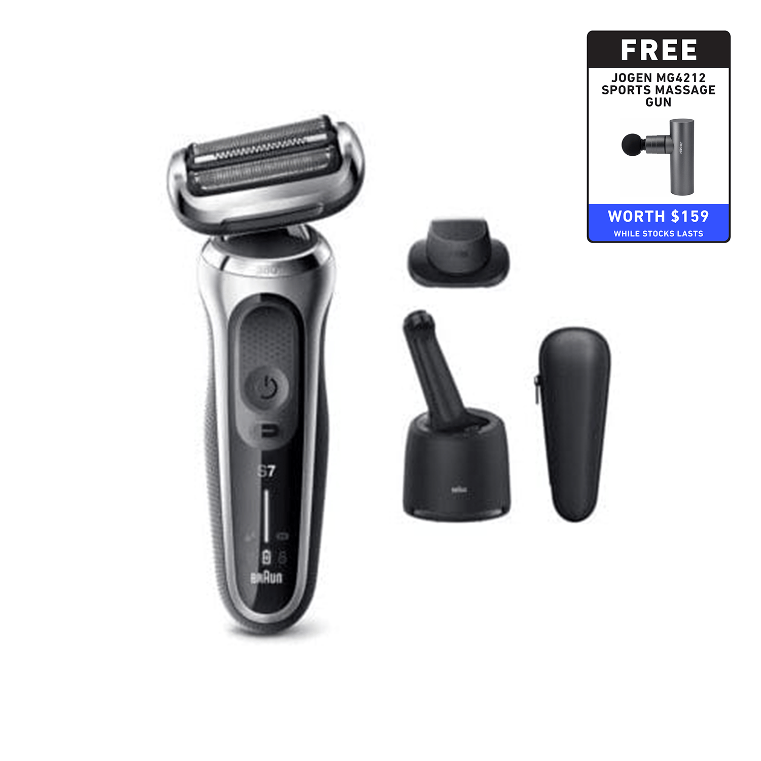 Braun Series 7 71-S7500cc Wet & Dry Shaver with SmartCare Center and 1 Attachment