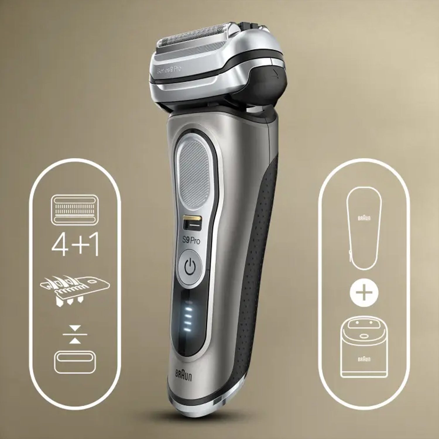 Braun Series 9 Pro 9465cc Wet & Dry Shaver with 5-In-1 SmartCare Center & Travel Case