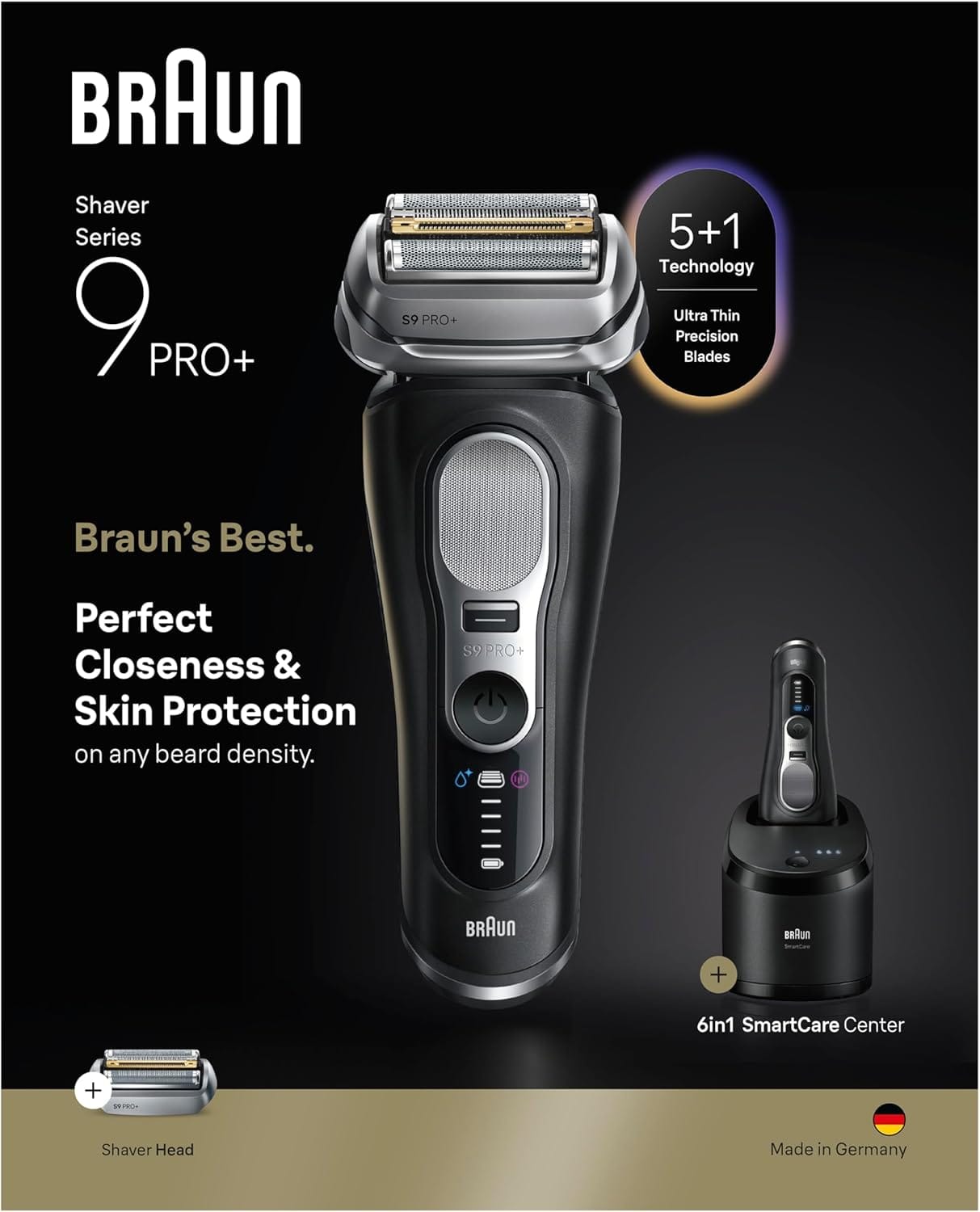 Braun Series 9 Pro+ 9660cc Electric Shaver