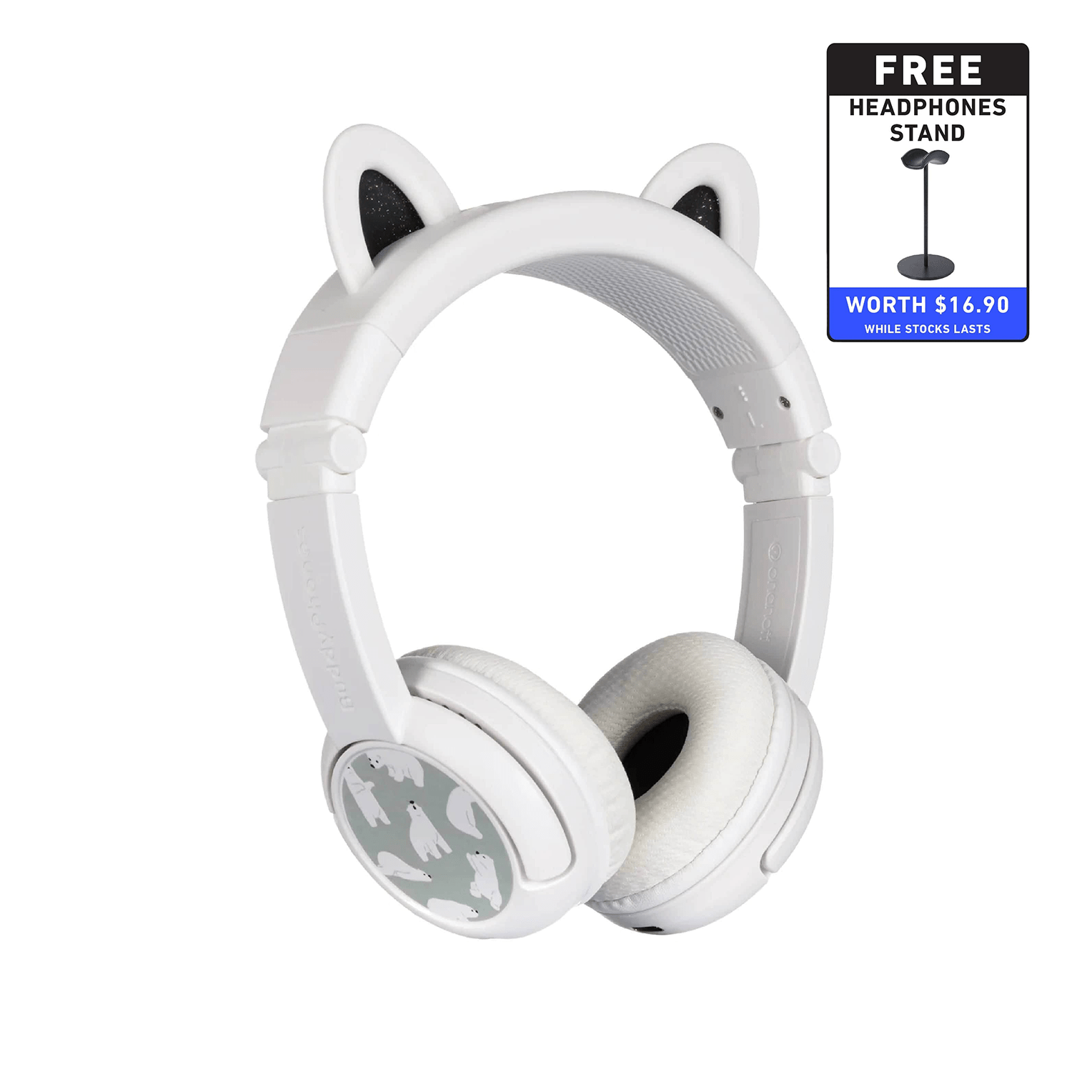 BuddyPhones PlayEars+ Wireless Over Ear Headphones