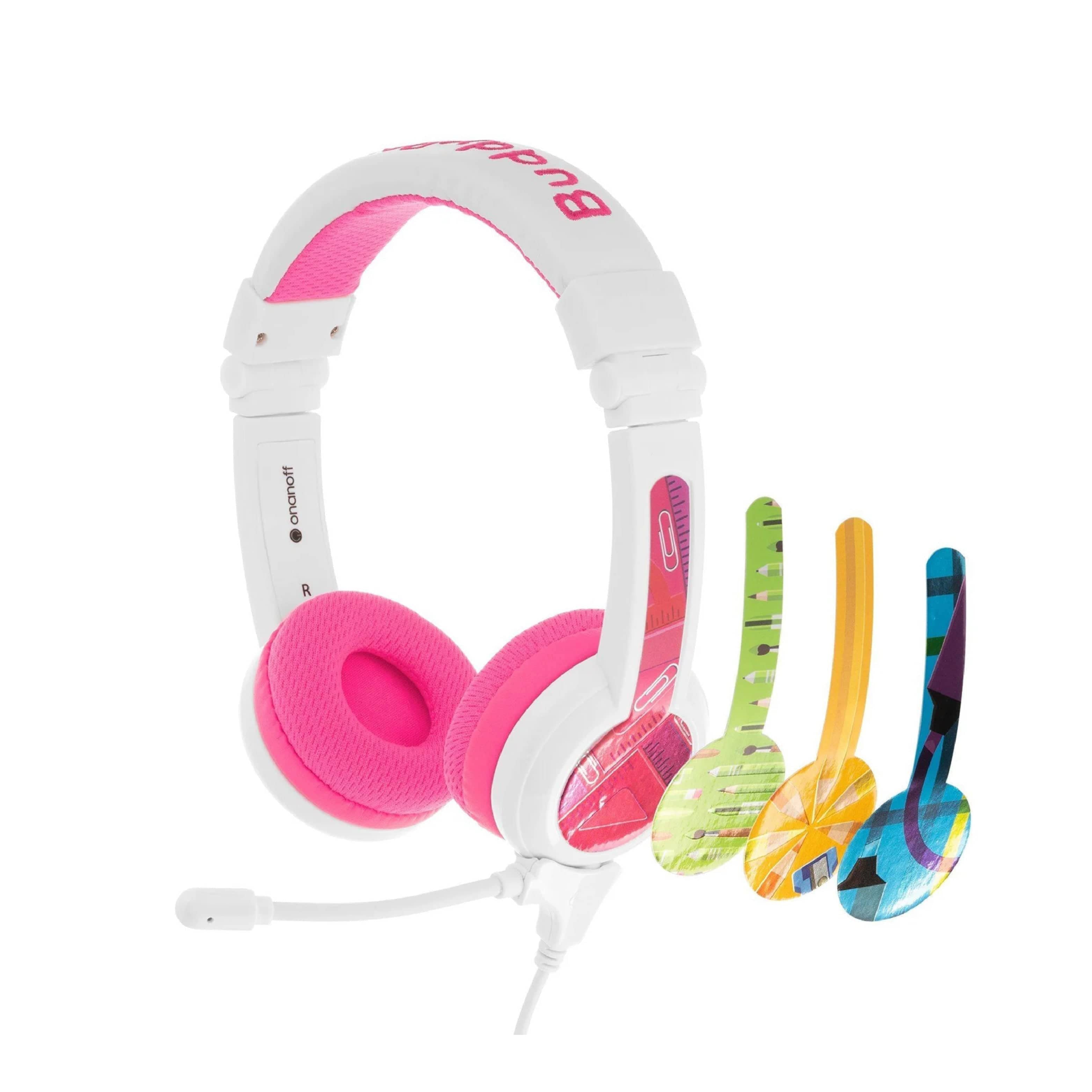 BuddyPhones School+ Wired Headphones with SafeAudio for Kids