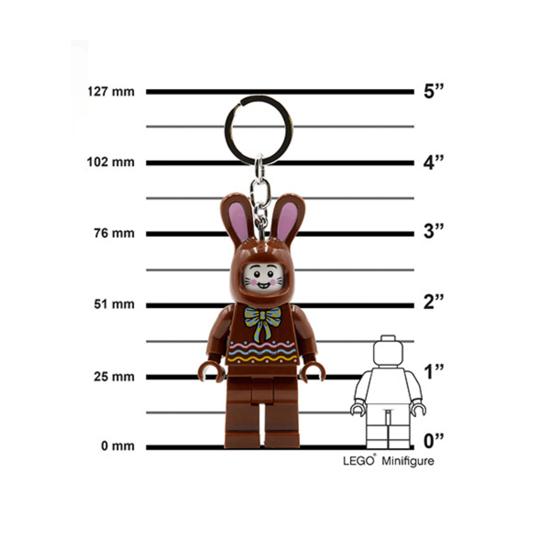 LEGO ICONIC Chocolate Bunny Keychain Light